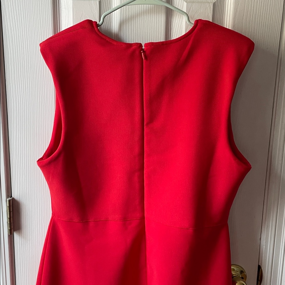KAREN MILLEN Embellished Bandage Figure Form Knit Sleeveless Midaxi Dress Red L - Picture 16 of 17